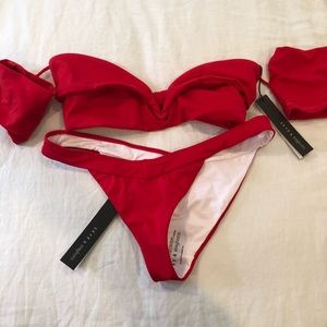 Skye & Staghorn Red Bikini- Top:M/Bottom:L
